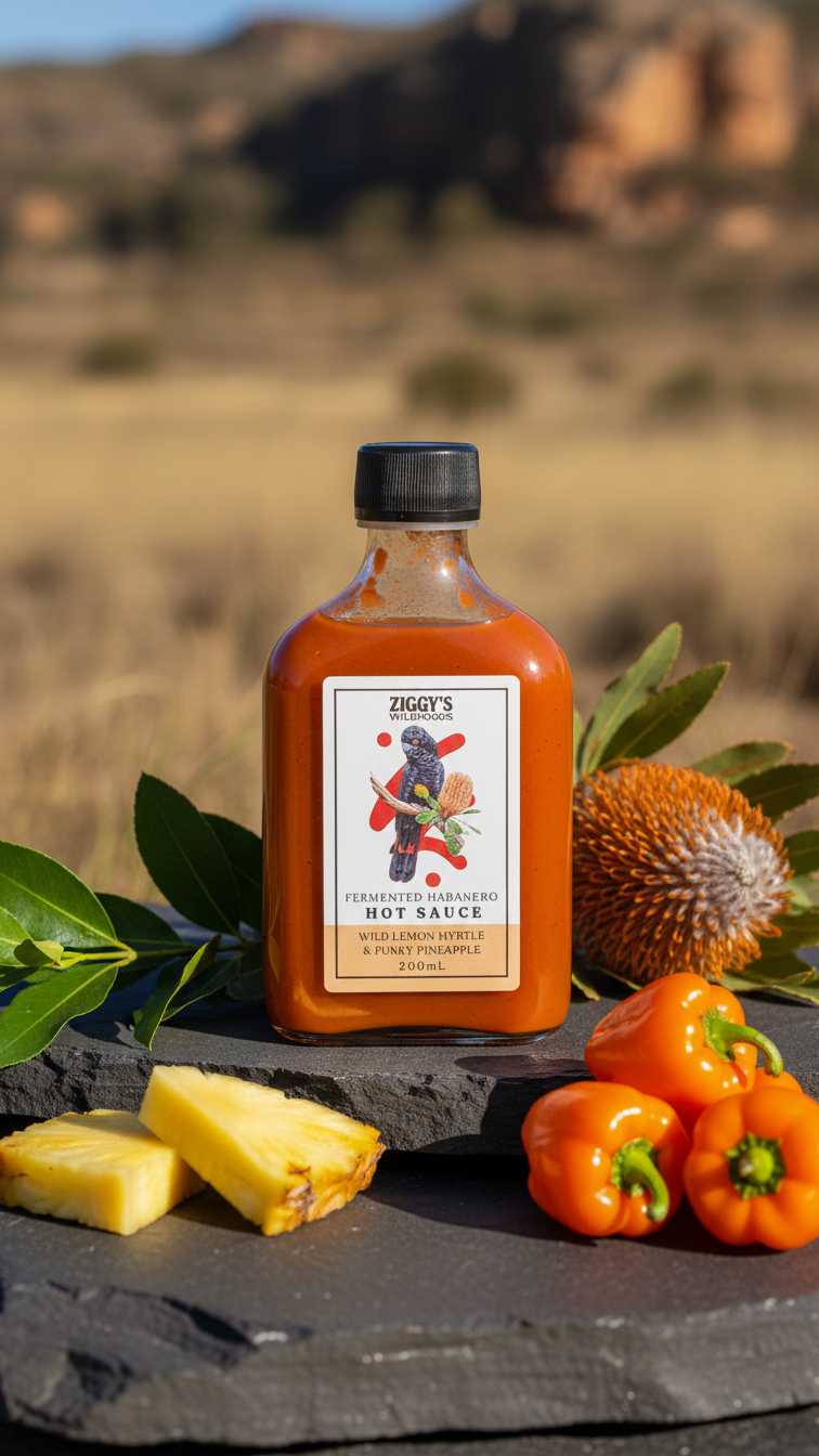 Wild Lemon Myrtle & Pineapple Fermented Hot Sauce — Ziggy's Wildfoods